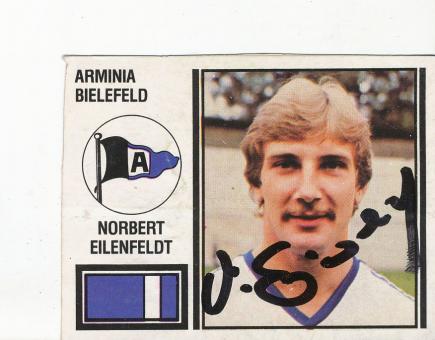 Norbert Eilenfeldt  Arminia Bielefeld  Panini Bundesliga Sticker original signiert 