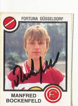 Manfred Bockenfeld  Fortuna Düsseldorf  Panini Bundesliga Sticker original signiert 