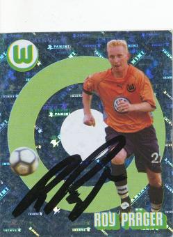 Roy Präger  VFL Wolfsburg  Panini Bundesliga Sticker original signiert 