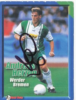 Andreas Herzog  SV Werder Bremen  Sammelbild original signiert 