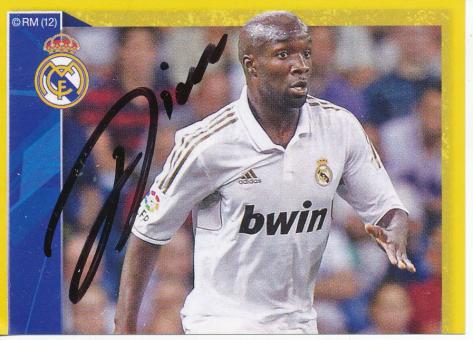 Diarra  Real Madrid  2011/12  Panini Sticker original signiert 