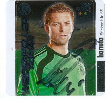 Roman Weidenfeller  DFB WM 2014 Hanuta  Sticker original signiert 