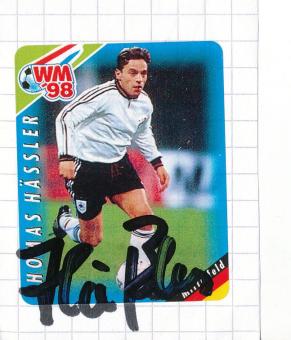 Thomas Häßler  DFB WM 1998 Duplo Sticker original signiert 