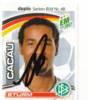 Cacau  DFB EM 2012 Duplo Sticker original signiert 