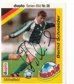 Bernd Schneider  DFB WM 2002 Duplo Sticker original signiert 