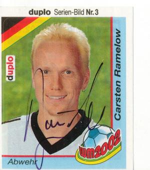 Carsten Ramelow  DFB WM 2002 Duplo Sticker original signiert 