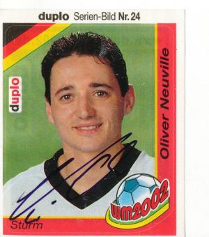 Oliver Neuville  DFB WM 2002 Duplo Sticker original signiert 