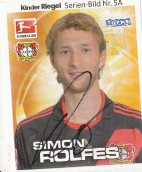 Simon Rolfes  Bayer 04 Leverkusen  Duplo Sticker original signiert 
