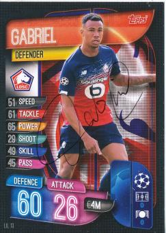 Gabriel  OSC Lille  Match Attax Card original signiert 