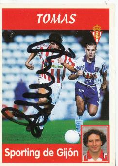 Tomas  Sporting de Gijon  1997/1998  Panini Card original signiert 
