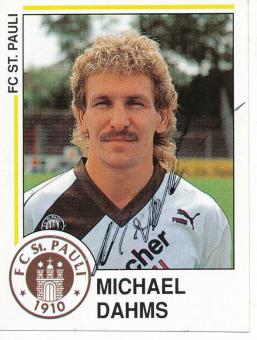 Michael Dahms  FC St.Pauli  1991  Panini Bundesliga Sticker original signiert 