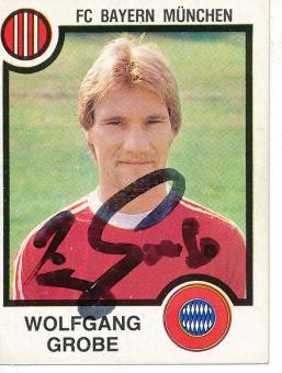Wolfgang Grobe  FC Bayern München  1984  Panini Bundesliga Sticker original signiert 