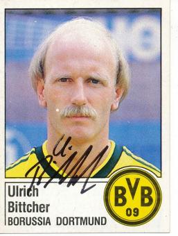 Ulrich Bittcher  Borussia Dortmund  1987  Panini Bundesliga Sticker original signiert 