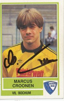 Marcus Croonen  VFL Bochum  1985  Panini Bundesliga Sticker original signiert 