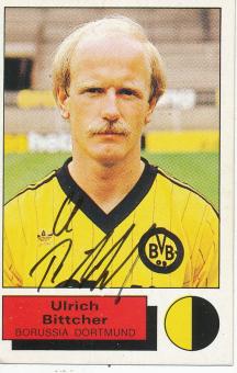 Ulrich Bitcher  Borussia Dortmund  1986  Panini Bundesliga Sticker original signiert 