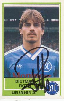 Dietmar Roth  Karlsruher SC  1985  Panini Bundesliga Sticker original signiert 