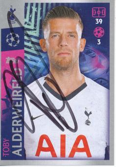 Toby Alderweireld  Tottenham Hotspur  2019/2020  Champions League Topps Sticker original signiert 