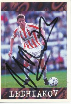 Igor Ledhiakov  Sporting Gijon  Panini Card original signiert 