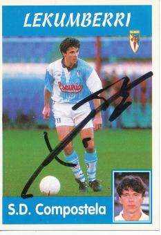 Angel Lekumberri  SD Compostela  1997/1998  Panini Card original signiert 