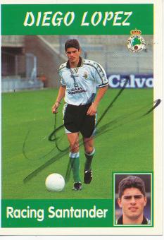 Diego Lopez  Racing Santader  1997/1998  Panini Card original signiert 
