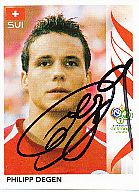 Philipp Degen  Schweiz  Panini  WM 2006  Sticker original signiert 