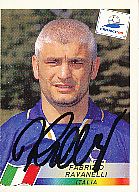 Fabrizio Ravanelli  Italien  Panini  WM 1998  Sticker original signiert 
