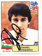 Daniel Borimirov   Bulgarien Panini  WM 1994  Sticker original signiert 