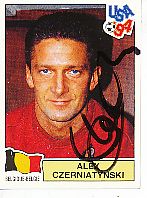 Alex Czerniatynski  Belgien  Panini  WM 1994  Sticker original signiert 