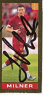 James Milner  FC Liverpool  Panini  CL  Sticker original signiert 
