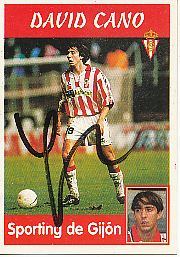 David Cano  Sporting de Gijon  1997/1998  Panini Card original signiert 