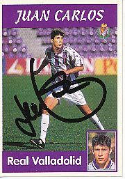 Juan Carlos Gomez  Real Valladolid  1997/1998  Panini Card original signiert 