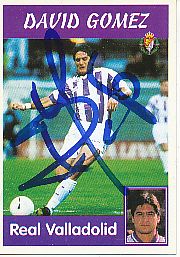 David Gomez  Real Valladolid  1997/1998  Panini Card original signiert 