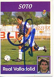 Jose Luis Soto  Real Valladolid  1997/1998  Panini Card original signiert 