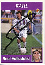 Raul Ibanez  Real Valladolid  1997/1998  Panini Card original signiert 