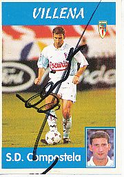 Javier Villena  S.D.Compostela  1997/1998  Panini Card original signiert 