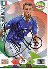Claudio Marchisio  Italien  Road to WM 2014  Panini Card original signiert 