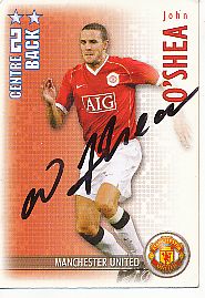 John O'Shea  Manchester United   Fußball Card original signiert 