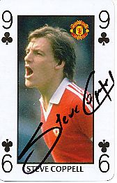 Steve Coppell  Manchester United   Fußball Card original signiert 