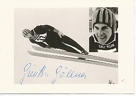 Günther Göllner  Skispringen  Autogramm Foto original signiert 