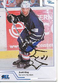 Scott King  Iselohn Roosters  Eishockey Card original signiert 
