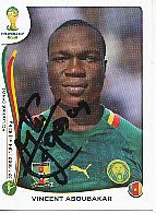 Vincent Aboubakar  Kamerun  Panini  WM 2014  Sticker original signiert 