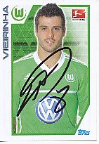 Vieirinha  VFL Wolfsburg  Topps  Bundesliga Sticker original signiert 
