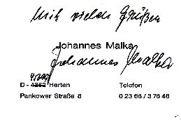 Johannes Malka † 2017  DFB Schiedsrichter  Autogramm Karte original signiert 