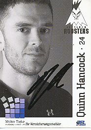 Quinn Hancock  Iserlohn Roosters  2009/2010  Eishockey Card original signiert 