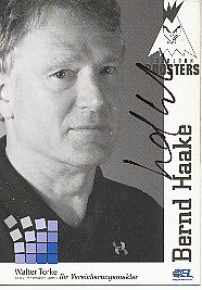 Bernd Haake  Iserlohn Roosters  2009/2010  Eishockey Card original signiert 