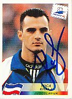 Ivica Kralj  Jugoslawien  Panini  WM 1998  Sticker original signiert 