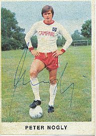 Peter Nogly  Hamburger SV  1975/1976  Bergmann Sammelbild original signiert 