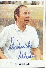 Dietrich Weise † 2020  Eintracht Frankfurt  1975/1976  Bergmann Sammelbild original signiert 