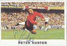 Peter Kunter  Eintracht Frankfurt  1975/1976  Bergmann Sammelbild original signiert 