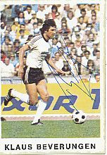 Klaus Beverungen  Eintracht Frankfurt  1975/1976  Bergmann Sammelbild original signiert 